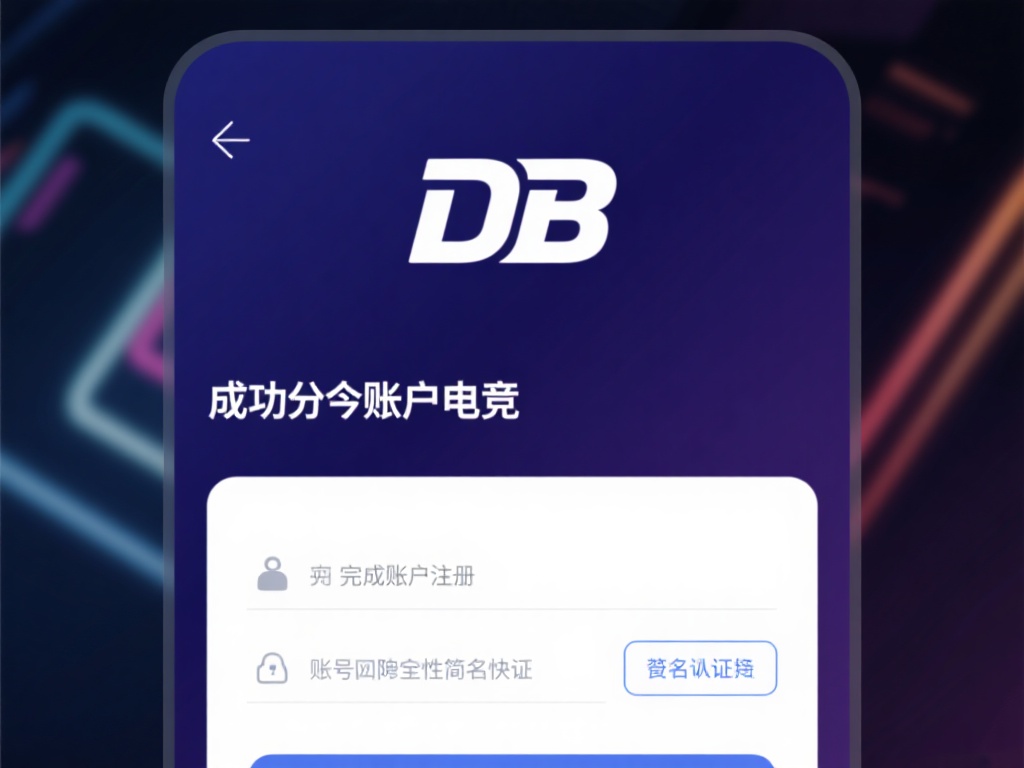 想要成功加入DB电竞，第一步便是完成账户注册。整个